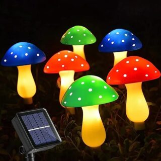 Champignons Lumineux Solaire Multicolore