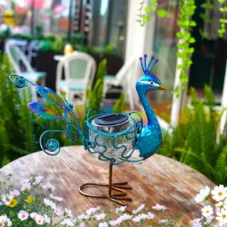 Déco de Jardin Paon Lumineux