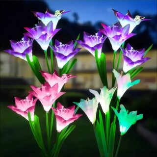 Fleur de Lys Artificielle Solaire