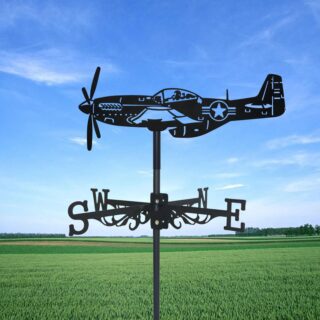 Girouette de Jardin Avion à Hélices