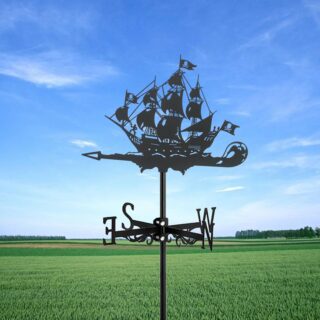 Girouette de Jardin Bateau Pirate