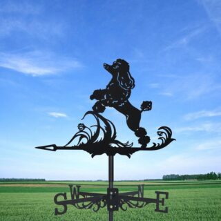 Girouette de Jardin Caniche