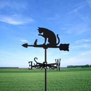 Girouette de Jardin Chat