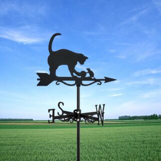 Girouette de Jardin Chat et Chaton