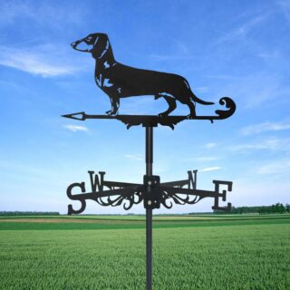Girouette de Jardin Chien Teckel