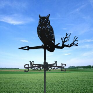 Girouette de Jardin Chouette