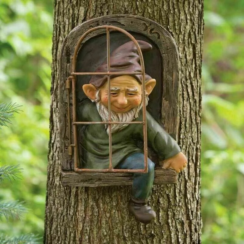 Gnome de Jardin Arbre Gnome de Jardin Arbre