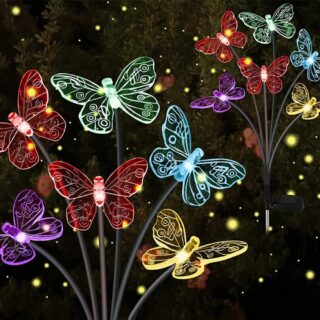Lampe Extérieur Solaire Papillons