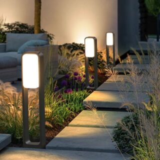 Lampe de Jardin Design à Détecteur de Mouvement