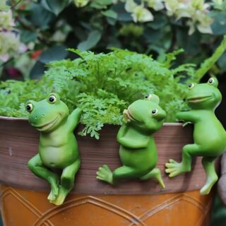 Statue de Jardin 3 Grenouilles