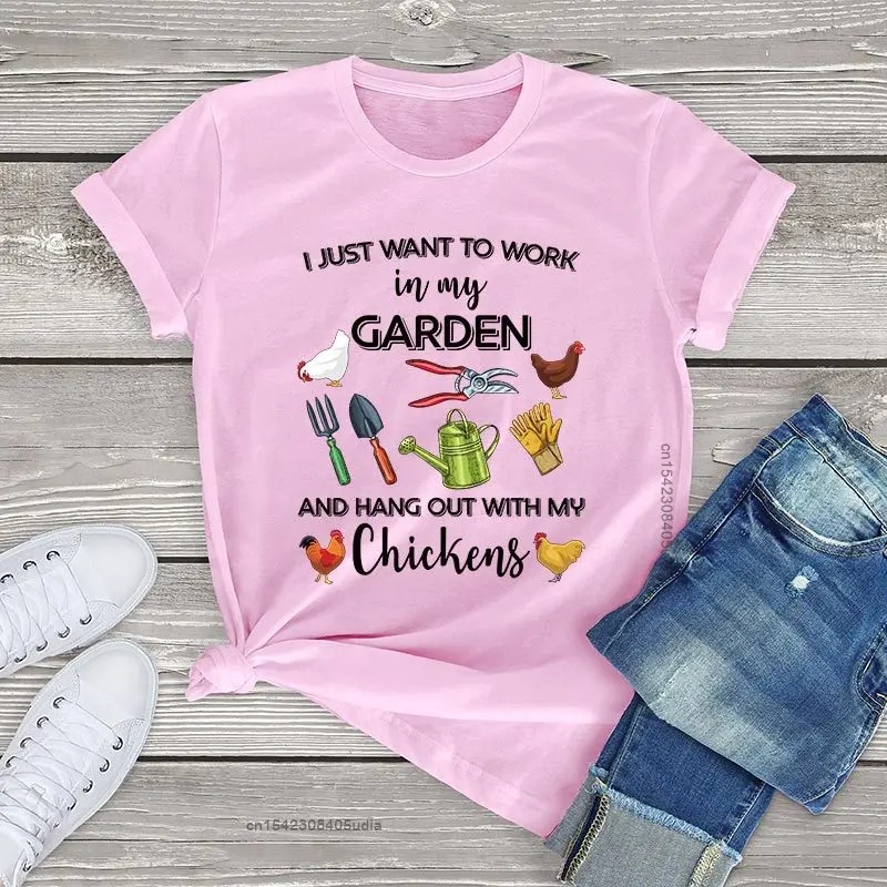 T-Shirt Jardinier “I just want to work in my garden”