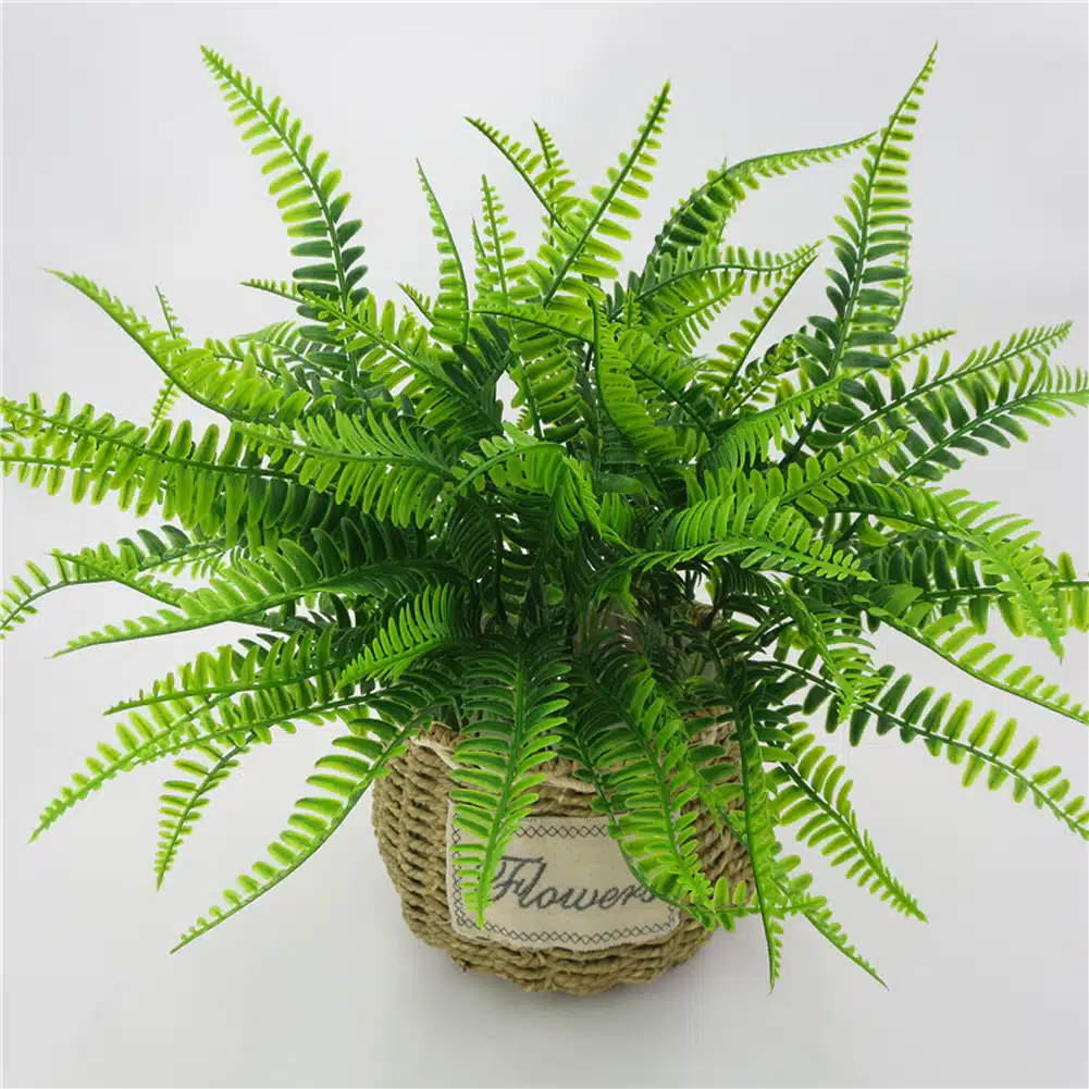 Fougère Blechnum Artificielle Dans Un Pot En Céramique B213 - Plantes D'intérieur Artificielles