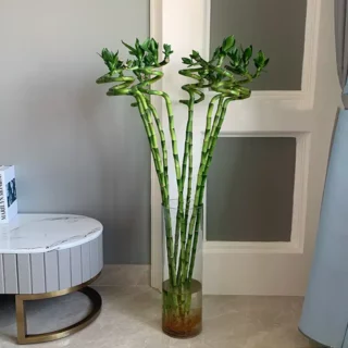 2 pièces de bambou artificiel