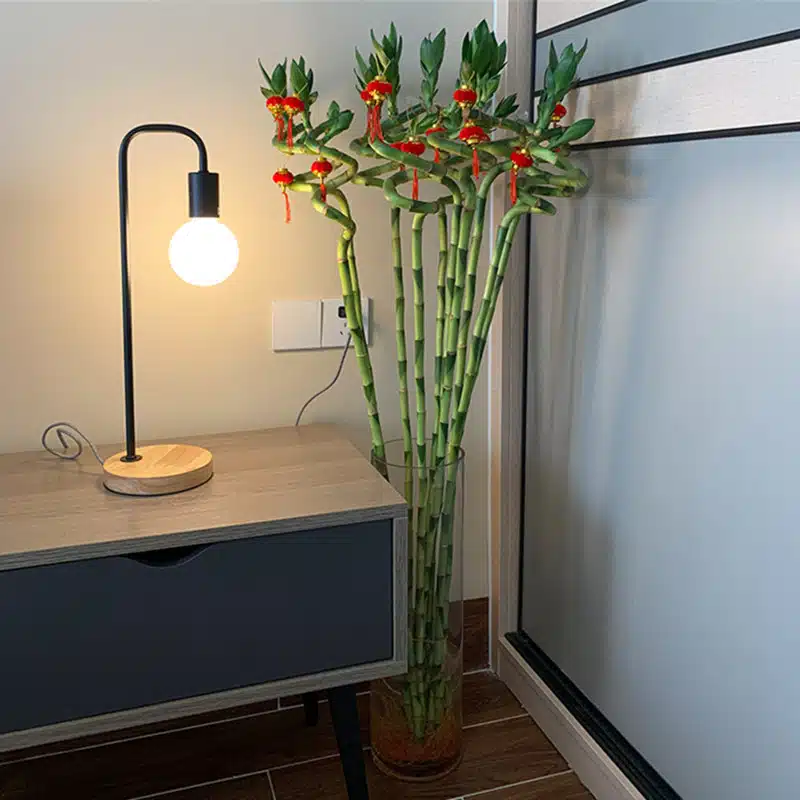 2 pièces de bambou artificiel