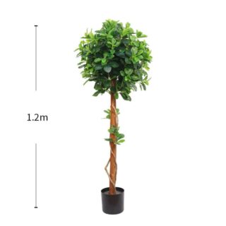 Arbre artificiel sphérique en pot