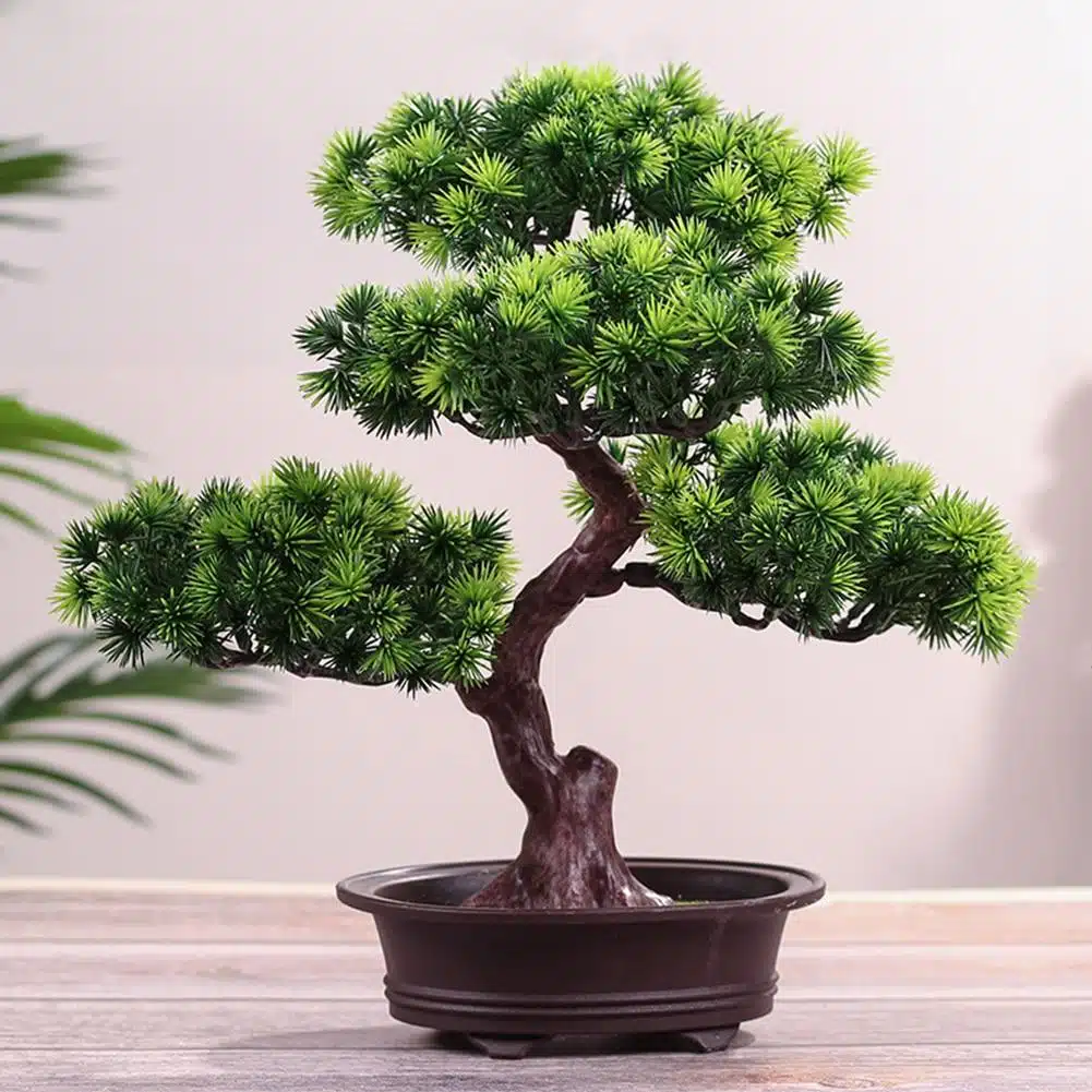 Bonsaï artificiel décoratif réaliste en pot