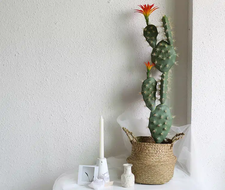Cactus artificiel grande taille sans pot