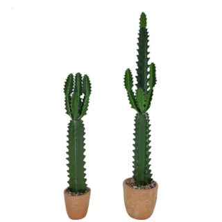 Cactus artificiels grandes tailles avec pot
