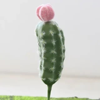 Cactus artificiels petites tailles avec fleurs