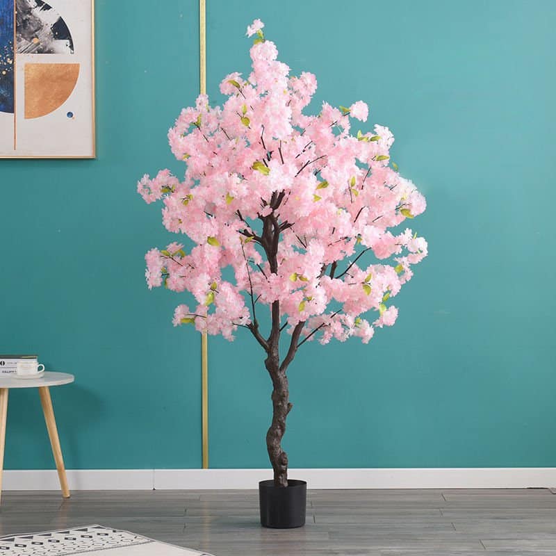 Cerisier artificiel en pot à tronc réaliste et noueux Cerisier artificiel en pot à tronc réaliste et noueux