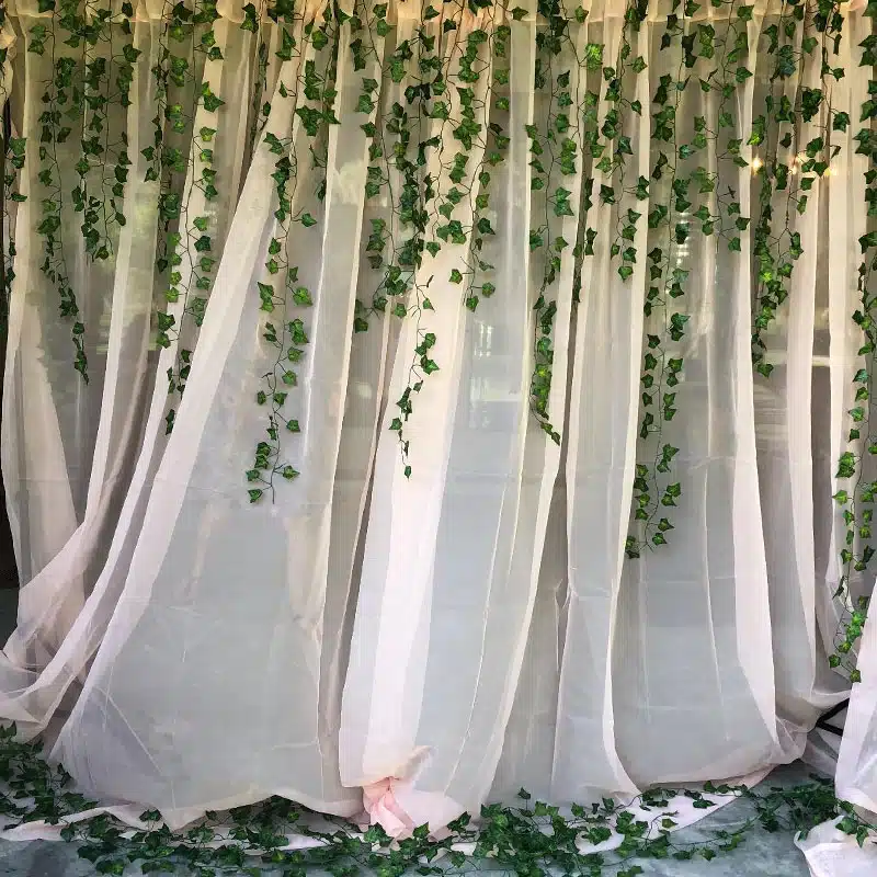 Feuilles de lierre artificielles à suspendre