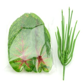 Feuilles et tige artificielles de plante de palmier