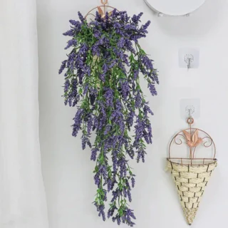 Fleur artificielle tombante lavande 2 branches