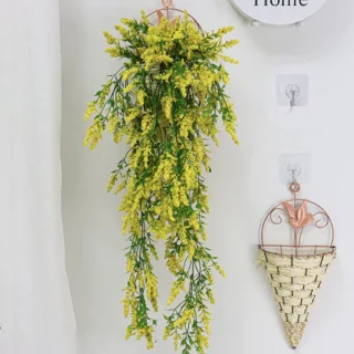 Fleur artificielle tombante mimosa 2 branches