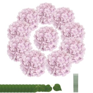 Fleurs d’hortensia artificielles à monter