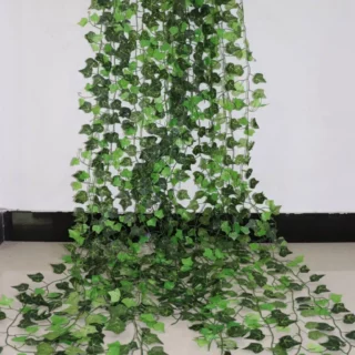 Guirlande de feuilles de lierre artificielles