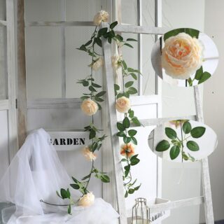 Guirlande de pivoines artificielles en soie