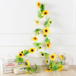 Guirlande de tournesols artificiels