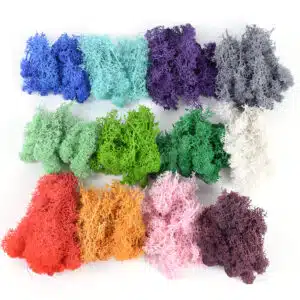 Lot de 4O g de mousse artificielle colorée décorative