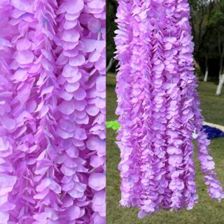 Lot de 50 guirlandes de fleurs artificielles en soie