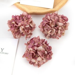 Lot de têtes de fleurs d’hortensia artificielles