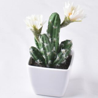 Mini cactus artificiel en pot