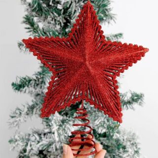 Cimier de Sapin Étoile en Fer