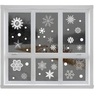 Stickers Fenêtre Flocons de Neige