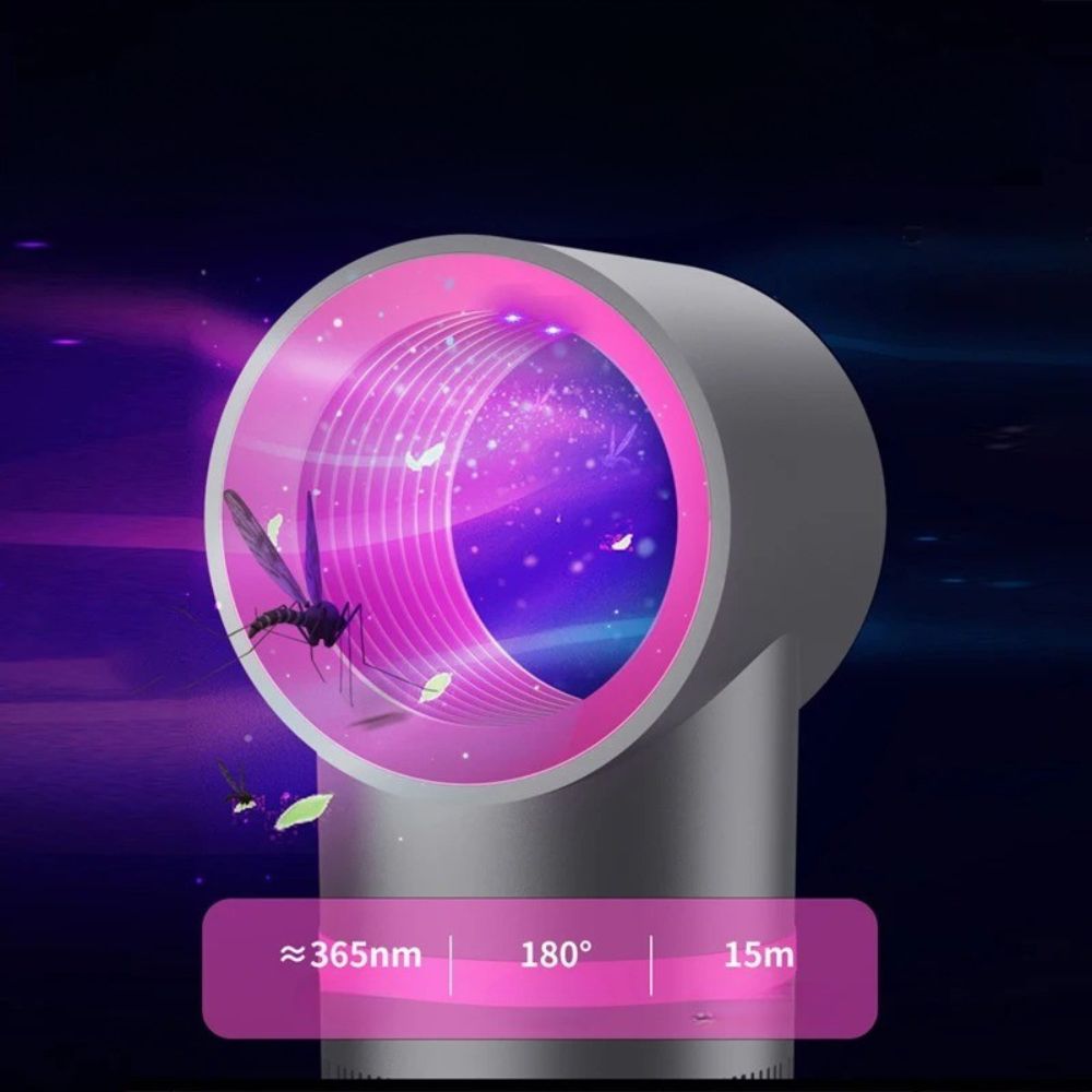 Lampe anti-moustique UV à aspiration - piège électrique silencieux 360° Lampe anti-moustique UV à aspiration - piège électrique silencieux 360° – Image 6